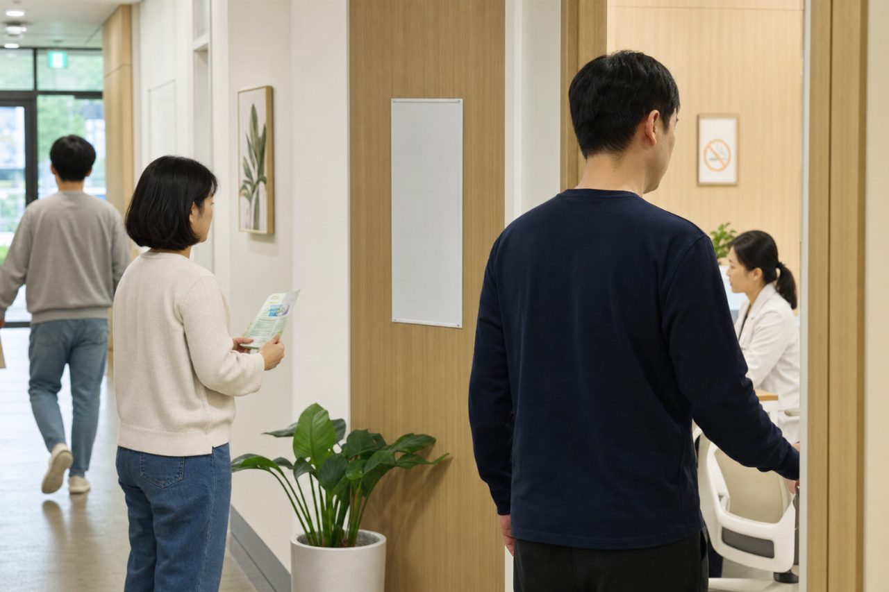 보건소 금연 클리닉 상담실 입구 모습